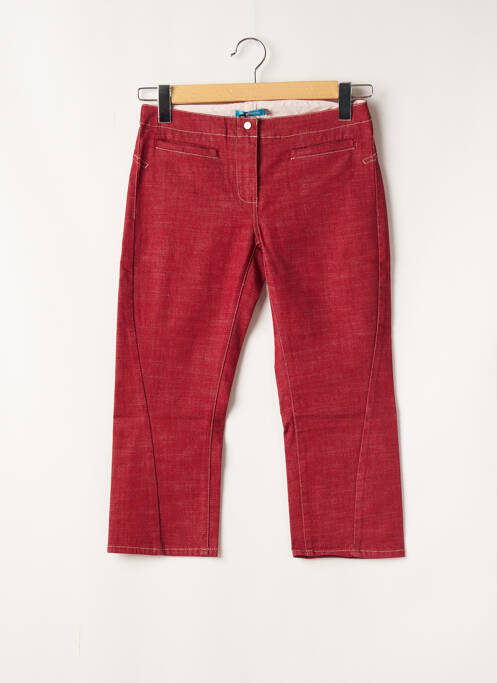 Pantalon trei sferturi roșu TEDDY SMITH femeie