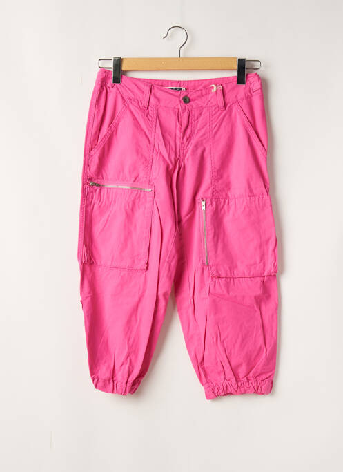 Pantalon trei sferturi roz TEDDY SMITH femeie