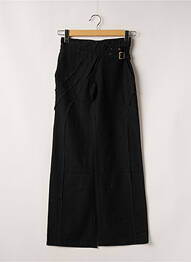 Pantalon drept țesătură poplin mărime normală negru 2 TWO femme