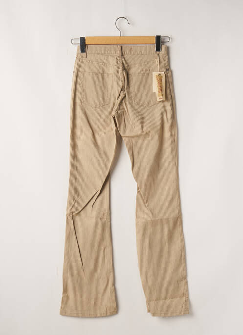 Pantalon evazat elasticitate talie înaltă bej SCHOOL RAG femme