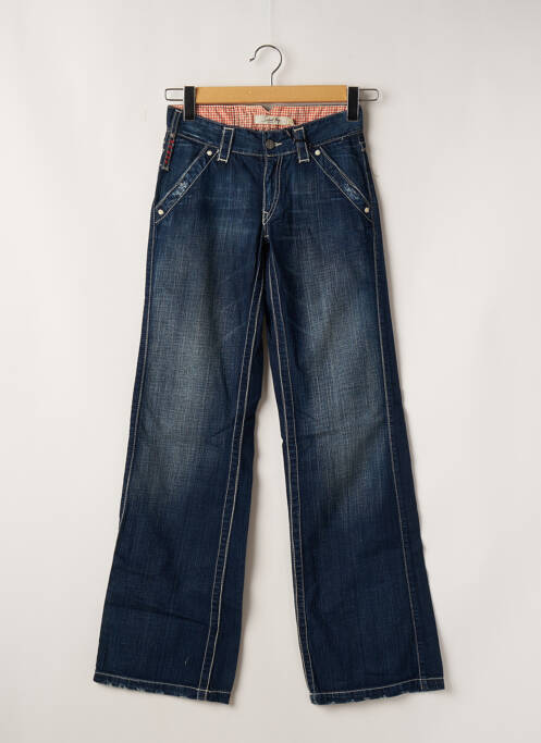 Blugi cu croială dreaptă albastru SCHOOL RAG femeie