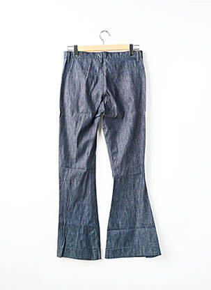 Pantalon drept închidere cu fermoar sub clapetă cu nasturi mărime normală albastru BE YOU K femeie