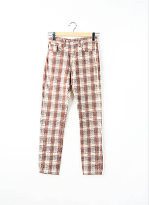 Pantalon slim elasticitate mărime normală maro BONAVENTURE femeie