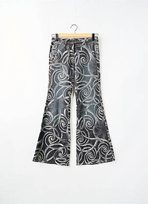 Pantalon evazat gri ESZ DENIM femeie