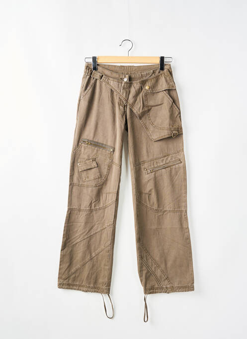 Pantalon cargo maro TWO ANGLE femeie