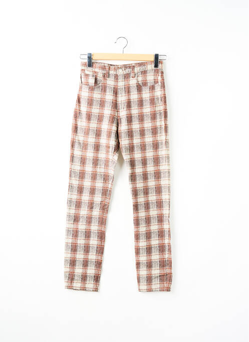 Pantalon slim elasticitate mărime normală maro BONAVENTURE femme