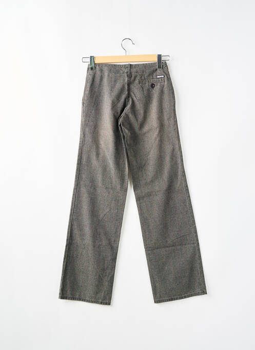 Pantalon chino închidere cu fermoar sub clapetă cu nasturi mărime normală gri CIMARRON femme