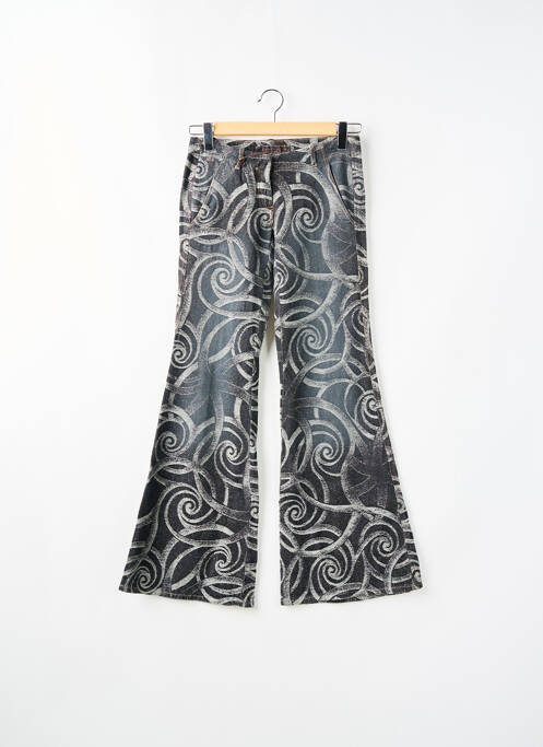 Pantalon evazat gri ESZ DENIM femeie