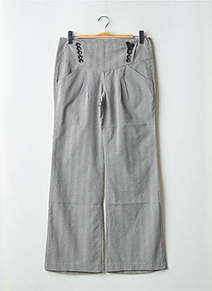 Pantalon larg închidere cu fermoar lateral talie joasă negru FREEMAN T.PORTER femeie