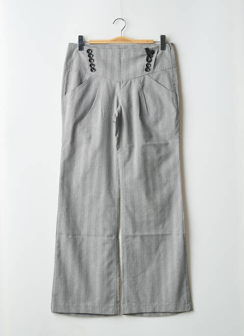 Pantalon larg închidere cu fermoar lateral talie joasă negru FREEMAN T.PORTER femme