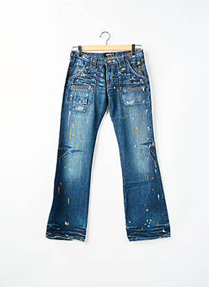 Blugi bootcut elasticitate talie joasă albastru RWD femeie