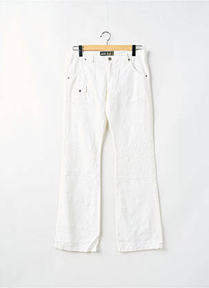 Pantalon evazat bej RWD femeie