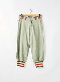 Pantalon 7/8 țesătură poplin talie joasă verde RWD femeie