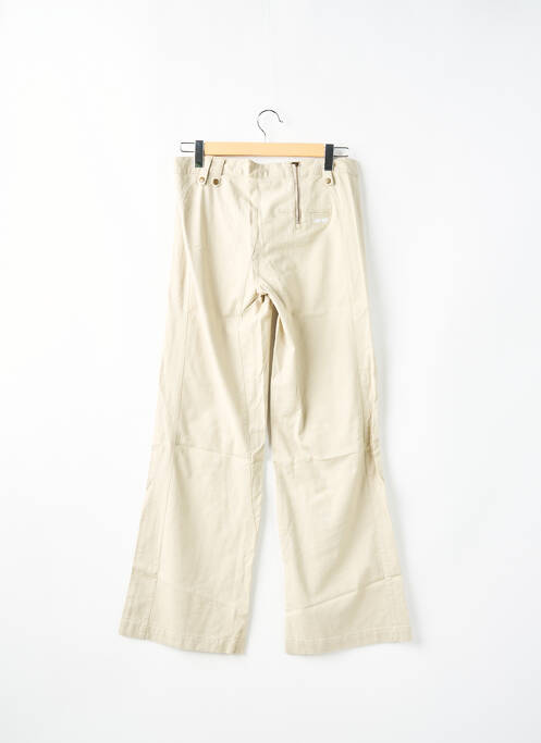 Pantalon evazat bej KANA BEACH femeie