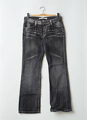 Blugi bootcut elasticitate talie joasă negru SCHOOL RAG femeie