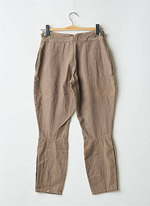 Pantalon 7/8 țesătură poplin mărime normală maro SCHOOL RAG femeie