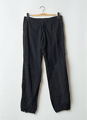 Pantalon 7/8 țesătură poplin talie joasă negru SESSUN femeie
