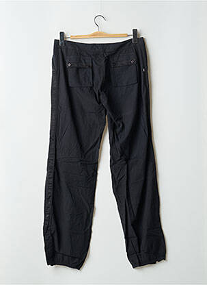 Pantalon 7/8 țesătură poplin talie joasă negru SESSUN femeie
