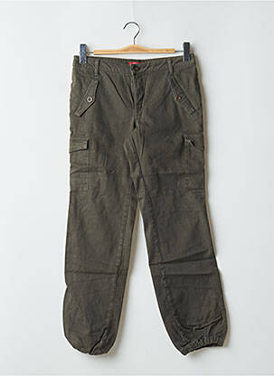 Pantalon cargo strânsă pe partea de jos mărime normală verde TEDDY SMITH femeie