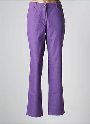 Blugi cu croială dreaptă violet LEBEK femeie