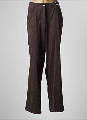 Pantalon drept elasticitate mărime normală maro DUO femeie