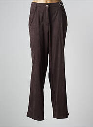 Pantalon drept elasticitate mărime normală maro DUO femme