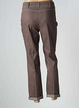 Pantalon slim elasticitate mărime normală maro LEBEK femeie