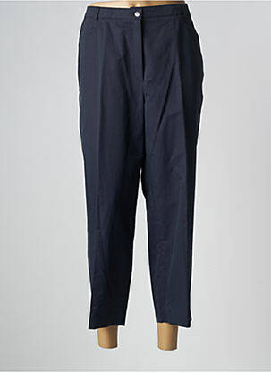 Pantalon 7/8 țesătură poplin mărime normală albastru FE EDITION femeie
