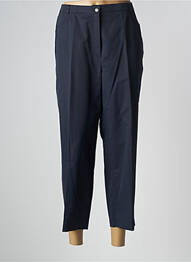 Pantalon 7/8 țesătură poplin mărime normală albastru FE EDITION femme