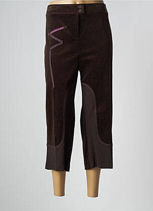 Pantalon trei sferturi maro JEAN DELFIN femeie