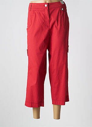 Pantalon trei sferturi croială dreaptă mărime normală roșu GARDEUR femme