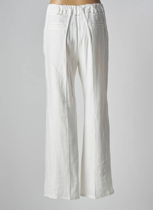 Pantalon drept alb PAUSE CAFE femeie