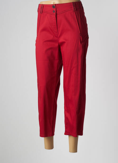 Pantalon trei sferturi roșu PAUSE CAFE femeie