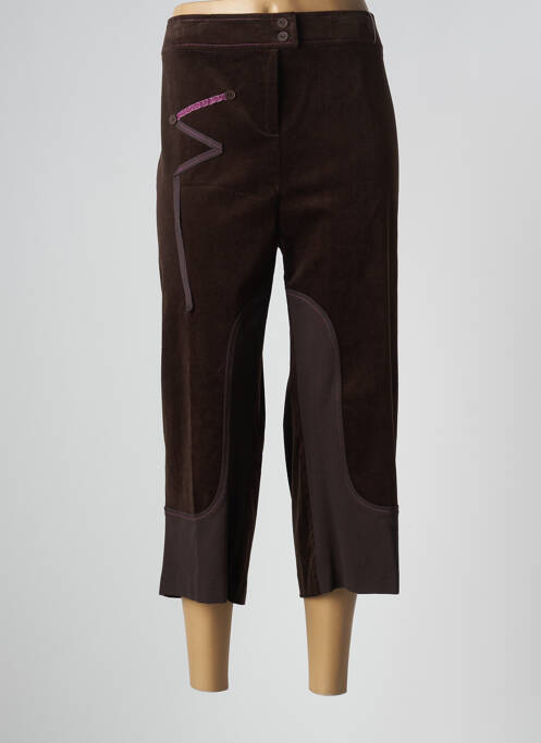 Pantalon trei sferturi maro JEAN DELFIN femeie