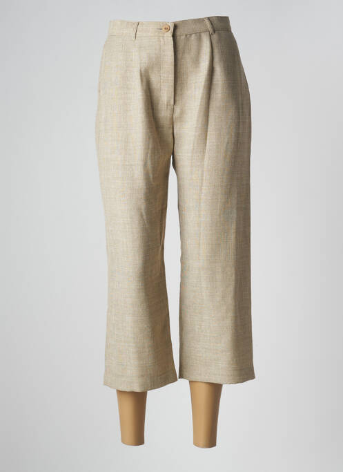 Pantalon trei sferturi bej PAUSE CAFE femeie