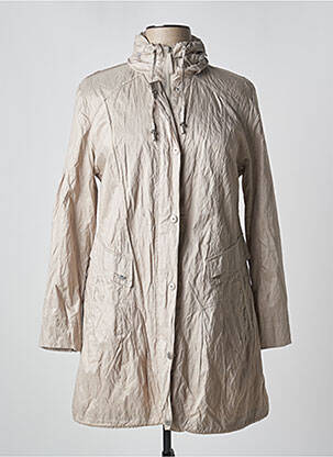 Jachetă vânt finisaj interior dublat cu glugă bej BARBARA LEBEK femme