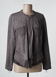 Jachete casual guler rotund gri MERI & ESCA femme