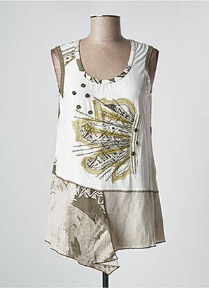 Top alb PAUSE CAFE femeie