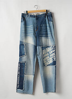 Blugi cu croială largă albastru TWO ANGLE bărbat