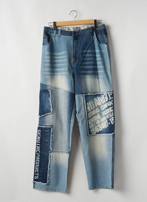 Blugi cu croială largă albastru TWO ANGLE bărbat