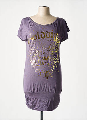 Tunică mâneci scurte violet GOLDDIGGA femeie