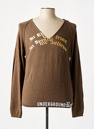 Pulover maro UNDERGROUND bărbat