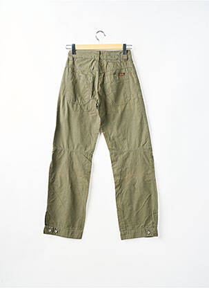 Pantalon drept țesătură poplin mărime normală verde TEDDY SMITH bărbat