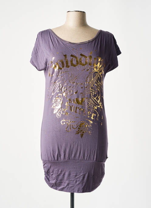 Tunică mâneci scurte violet GOLDDIGGA femeie
