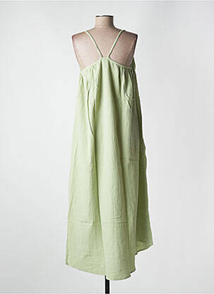 Rochie lungă croială fluidă bretele subțiri verde VERO MODA femeie