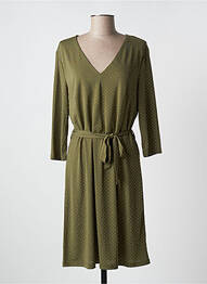 Rochie midi țesătură crep mâneci lungi verde VERO MODA femeie