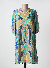 Rochie midi mâneci 3/4 mâneci 3/4 verde CREAM femeie