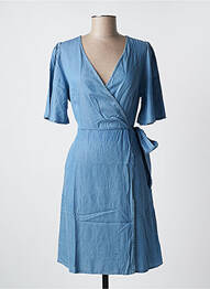 Rochie midi mâneci scurte mâneci scurte albastru VERO MODA femme