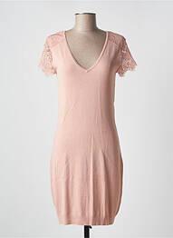 Rochie midi mâneci scurte mâneci scurte roz VERO MODA femme