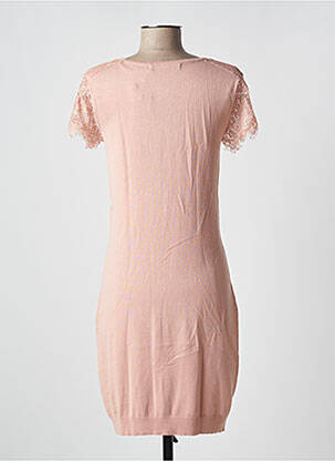 Rochie midi mâneci scurte mâneci scurte roz VERO MODA femeie
